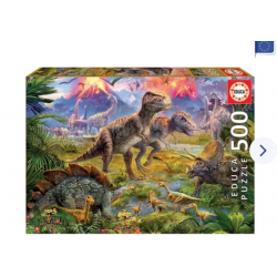 PUZZLE 500 PIECES DINOSAURES